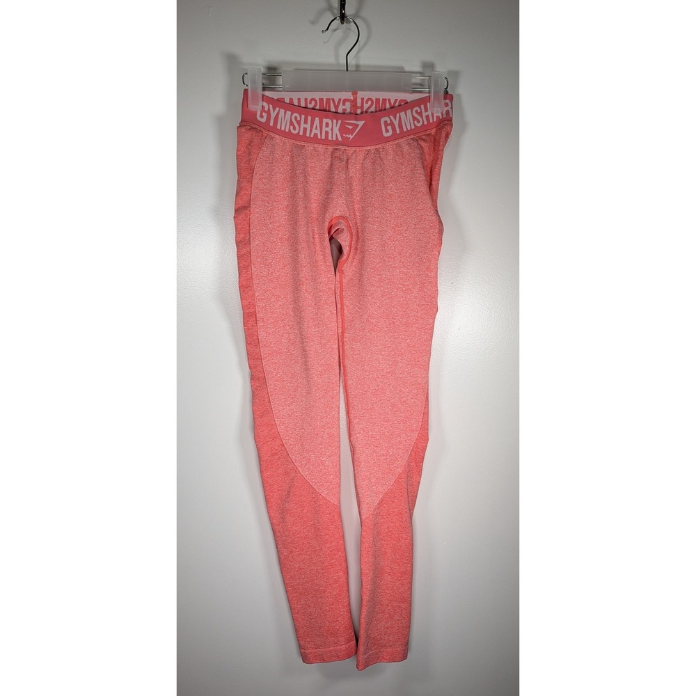 Gymshark Flex Low Waisted Seamless Leggings Pink Marl Size 2 Athleisure